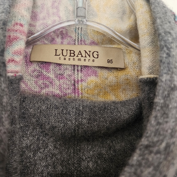 Lubang cashmere sweter Tunic Size Xl - Picture 6 of 8